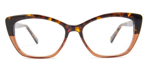 Cateye  Halig-tortoise/orange Glasses