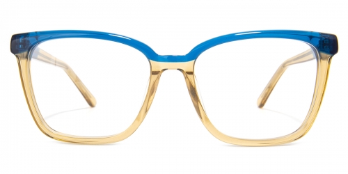 Square  Per-blue/yellow Glasses