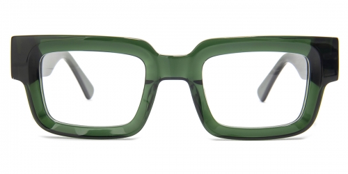 Square Soren-green Glasses