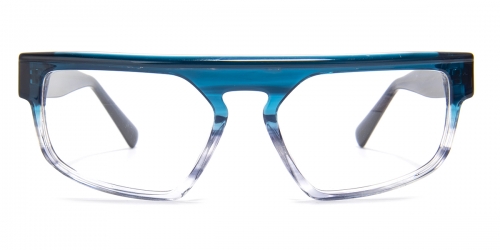 Geometric Michaela-blue/clear Glasse