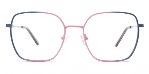Geometric Lionel-navy/pink Glasses