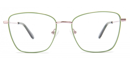 Geometric Euphoria-green.L Glasses