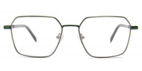 Geometric Nino-black/green Glasses