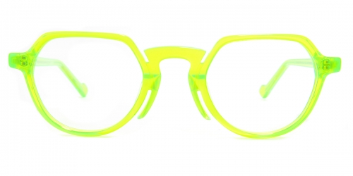 Geometric Urraca-green Glasses