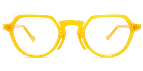 Geometric Urraca-yellow.L Glasses