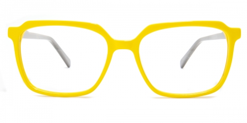 Square Raulo-yellow Glasses