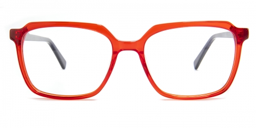 Square Raulo-red Glasses