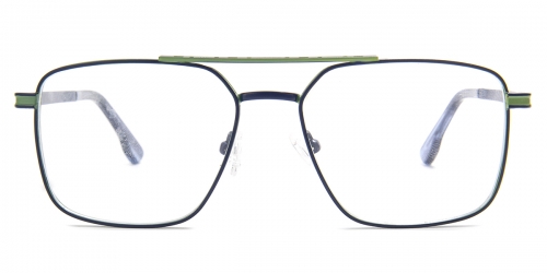 Geometric Aaron-navy Glasses