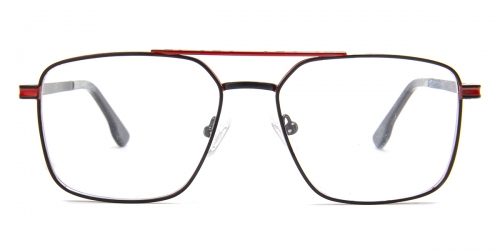 Geometric Aaron-red Glasses