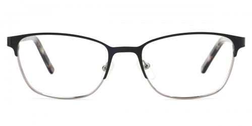 Vkyee prescription oval shape women eyeglasses in other material ,  front color black .