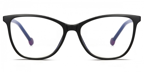 Vkyee prescription eyewear female oval tr90,front color black
