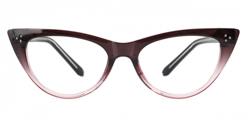 Vkyee prescription optical eyeglasses women cateyeTR90 frame,front color red