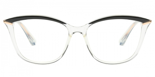 Vkyee prescription eyewear female oval tr90,front color clear