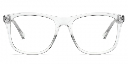 Vkyee prescription glasses unisex square tr90,side color clear