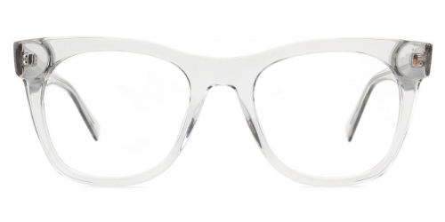 Vkyee prescription square men eyeglasses in acetate material,  front color grey .
