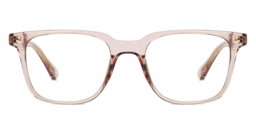Vkyee prescription optical eyeglasses men square TR90 frame,front color pink