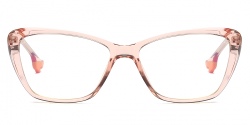 Vkyee prescription eyewear female square tr90,front color pink