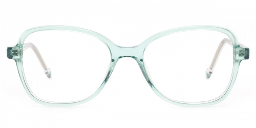 Vkyee prescription oval women eyeglasses in acetate materials, front color green