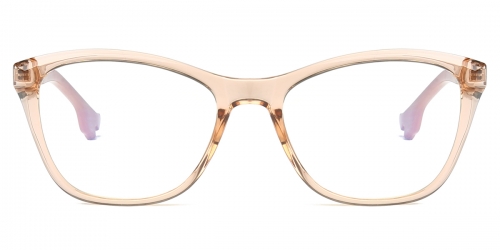 Vkyee prescription eyewear female oval tr90,front color champagne
