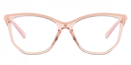 Vkyee prescription eyewear female geometric tr90,front color pink