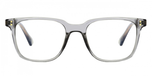 Vkyee prescription optical eyeglasses men square TR90 frame,front color grey