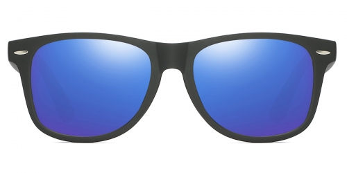 Vkyee prescription square unisex sunglasses in other plastic material, front color blue