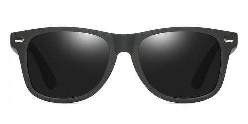 Vkyee prescription square unisex sunglasses in other plastic material, front color black-grey