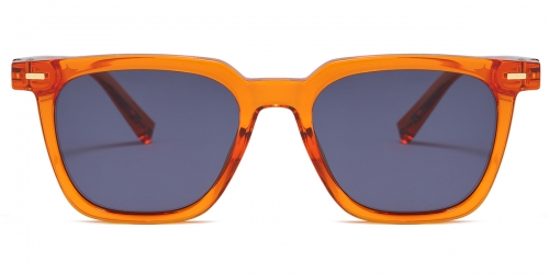 Vkyee prescription square unisex sunglasses in TR90 materials, front color orange-grey