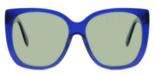 Vkyee sunglasses eyewear unisex square acetate frame,front color blue